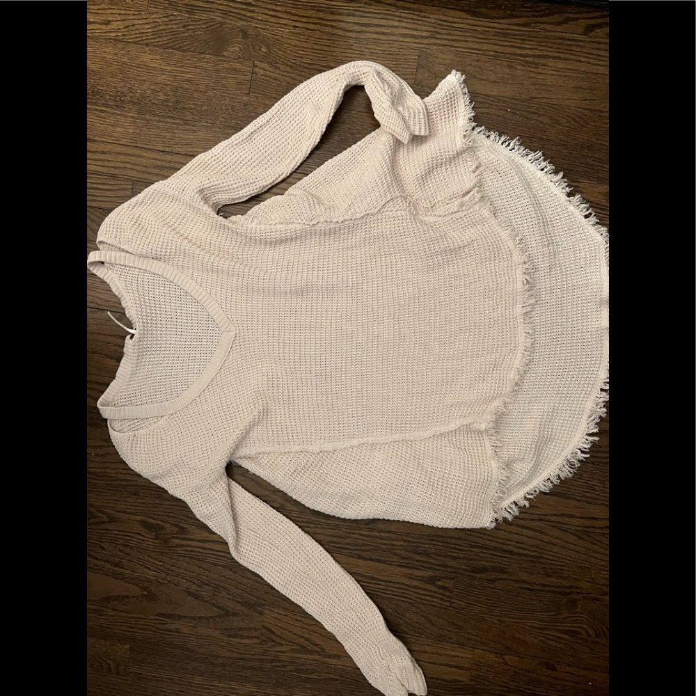 Cream Free People thermal long sleeve